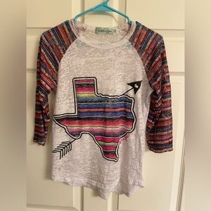 Southern Grace, 3/4 sleeve, Texas Tee, Size Small